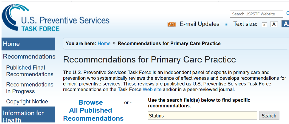 USPSTF Suche Statin (1)